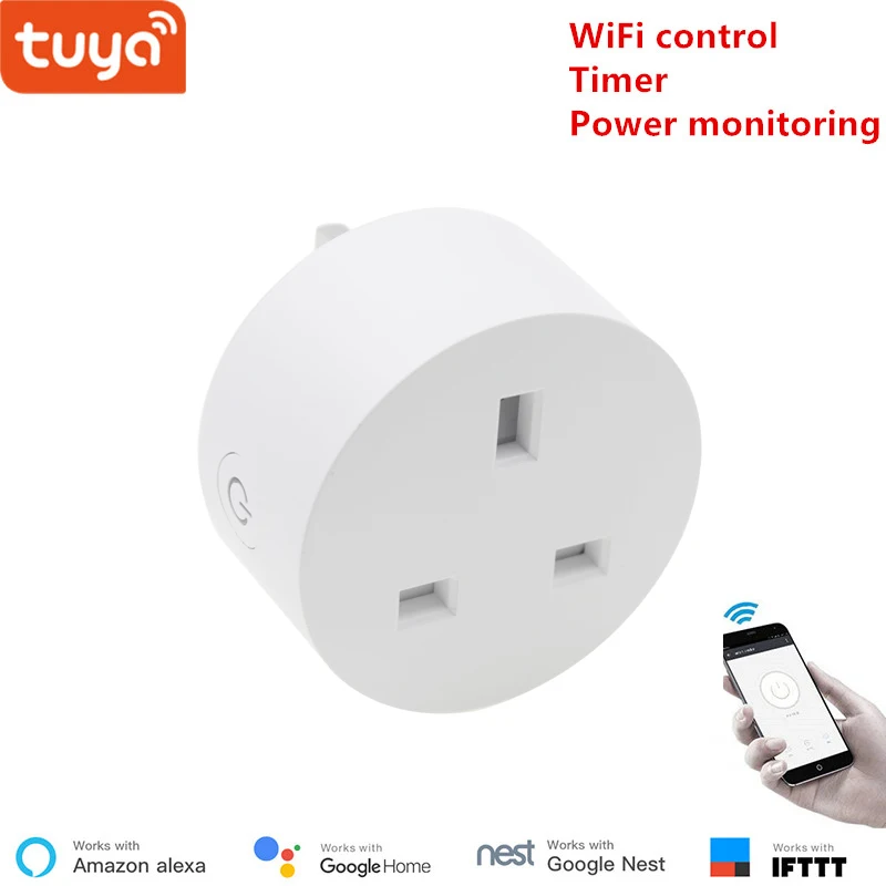 Умная Беспроводная розетка Tuya с Wi Fi и голосовым управлением|Модули для умного