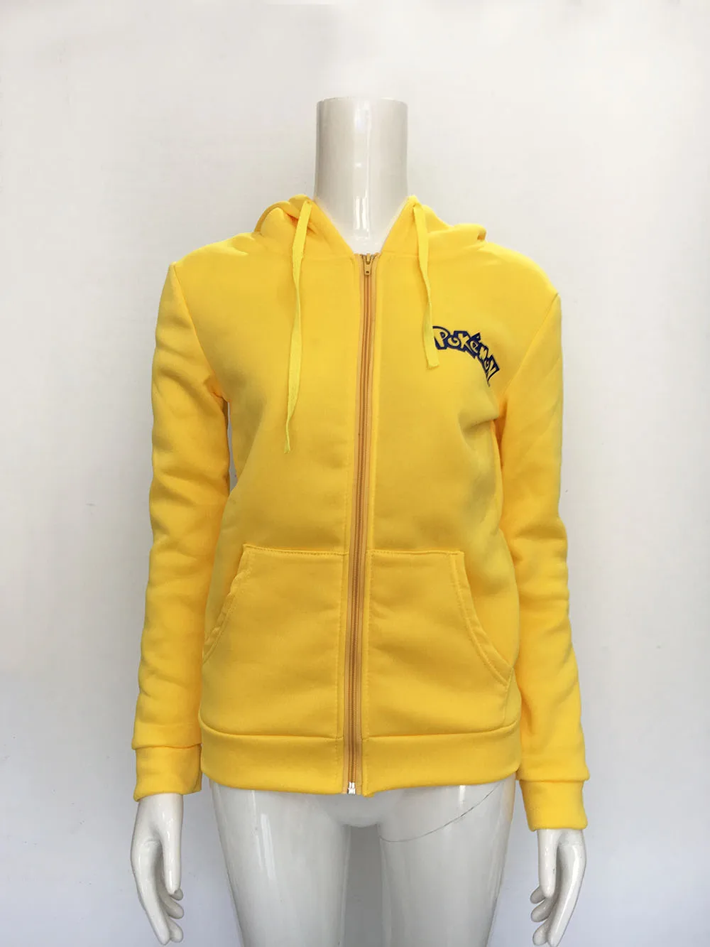 Толстовки с капюшоном Pokemon sudaderas mujer, костюм с принтом Pokemon Face Пикачу Тоторо, толстовка на молнии с капюшоном