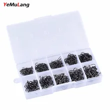 Наживка для спининга YeMuLang brand 500 шт./лот 3#-12# прочная углеродистая Сталь рыболовный крючок Pesca Jig Head набор рыболовных крючков с отверстием рыболовные крючки, карповый крючок