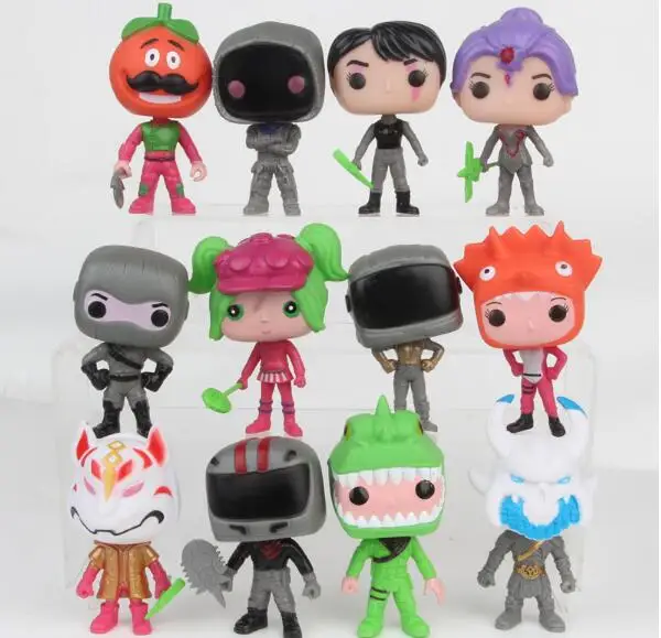 

12pcs Fortresst Night Action Fortnight Battle Royale Skull Trooper Brite Bomber Moonwalker Collection Action Figure Gift Toys