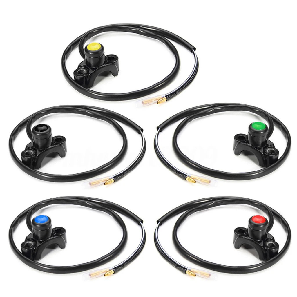 Motorcycle ATV 22mm Handlebar Engine Kill Stop Start Button Switch for ATVs Quad Bikes Go Carts  Bikes Motocross Bikes 