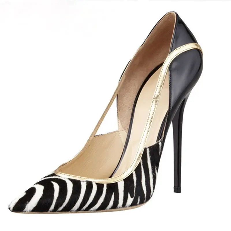 

Hollow Out Horsehair Shoes Women White Sexy Black Pumps Extreme High Heels Bridal Designer Shoes Party Evening Dress Shoes Women