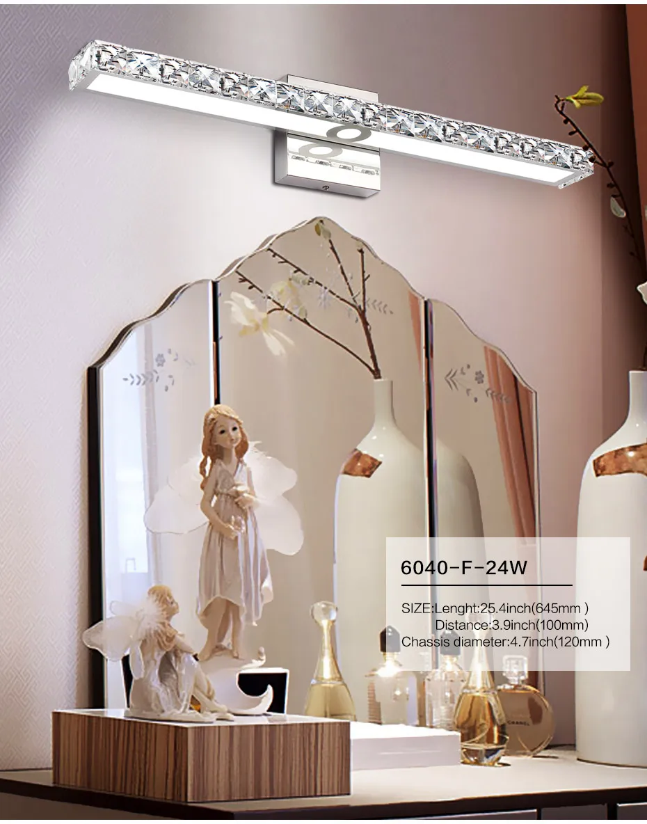 Luzes de Parede do Banheiro Espelho da Frente Luz do Banheiro Solfart Lâmpada Arandela Vaidade Luzes Gabinete Maquiagem Luminárias Led 32 Solfart lâmpada arandela luzes de parede do