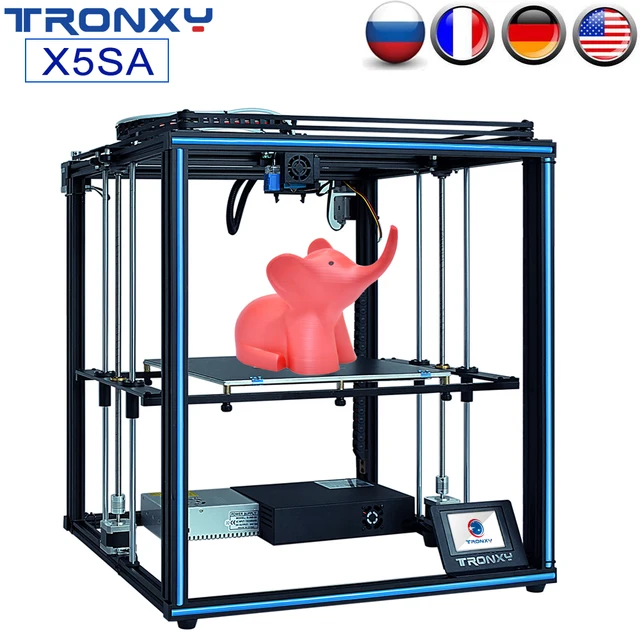 Best Price TRONXY Upgrade 24V X5SA X5SA-400 3D Printer Rapid Assembly DIY Kit Auto Leveling Filament Sensor Resume Print Larger Print Size