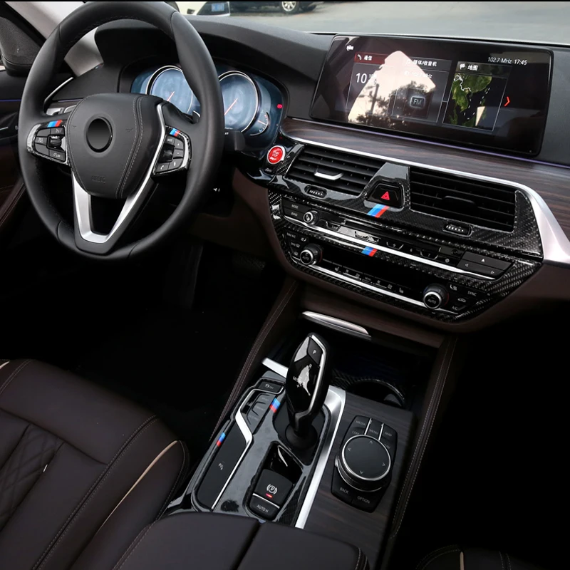 Для BMW G38 6GT G30 2018 углеродное волокно автомобильный переключатель передач
