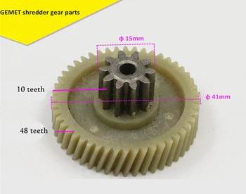 

10T+48T M3 M6 M9 A91 C-23 C-26 A-2205 Shredder gear parts 10 Teeth 48 Teeth