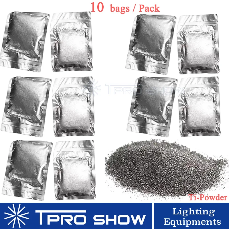 

10x200g Bags Cold Spark Firework Machine Ti Powder Remote and DMX Firework Fountain Titanium Materials Wholesale
