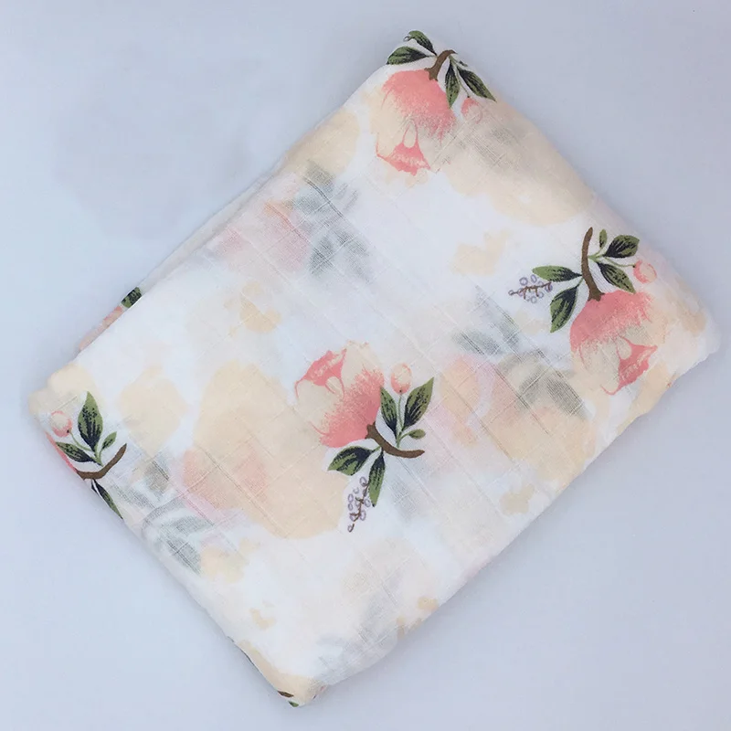 Baby Blanket Newborn Muslin Cotton Baby Blanket Swaddle Wrap Receiving Bath Towel 120x120cm Bedding Muslin Swaddle