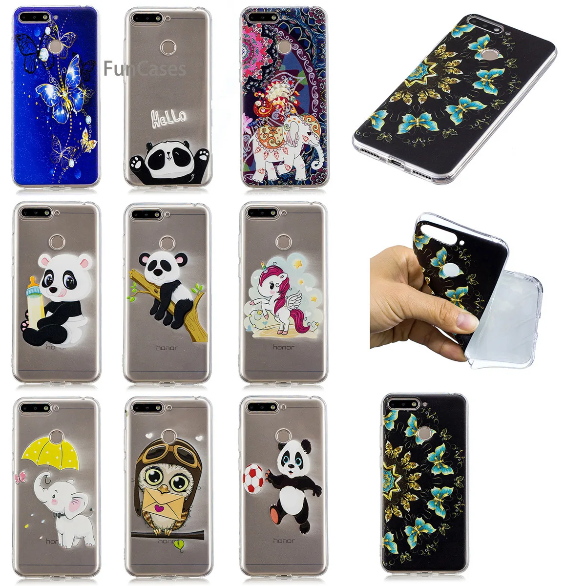 Hello Panda Phone Case sFor Coque Huawei Honor 7A Soft TPU Phone Case Cellphone Plain Cep Telefonu Case Huawei Ascend Y6 2018 Hello Panda Phone Case sFor Coque Huawei Honor 7A Soft TPU Phone Case Cellphone Plain Cep Telefonu Case Huawei Ascend Y6 2018