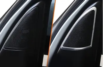 

ABS Chrome Inner Car Door Stereo Speaker Cover Trim 2pcs/set For Land Rover LR4 Discovery 4 2010 2011 2012 2013 2014 2015