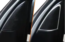 ABS Chrome Inner Car Door Stereo Speaker Cover Trim 2pcs/set For Land Rover LR4 Discovery 4 2010 2011 2012 2013 2014 2015