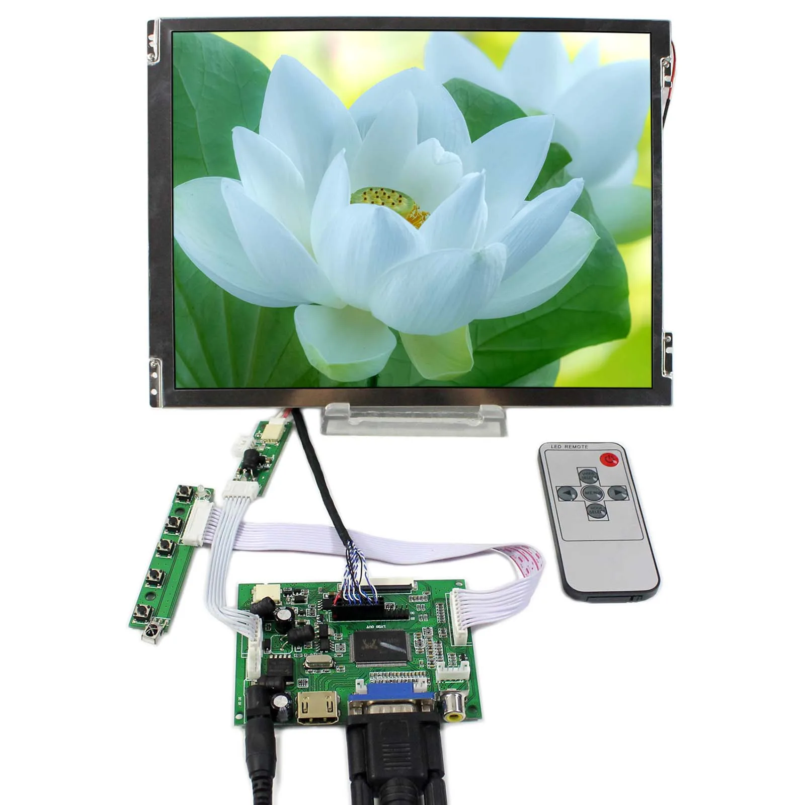 HDMI+VGA+2AV LCD Controller Board VS-TY2662-V1 With 10.4inch 800x600 TM104SDH01 LCD Screen HDMI+VGA+2AV LCD Controller Board VS-TY2662-V1 With 10.4inch 800x600 TM104SDH01 LCD Screen