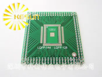 

10PCS/LOT QFP / EQFP / TQFP / LQFP144 / LQFP128 SMD turn DIP CPU broad 0.5mm Pitch IC adapter Socket / Adapter plate / PCB