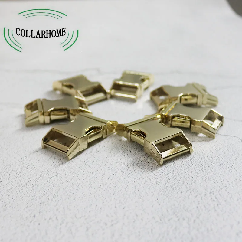 

10Pcs/Lot Golden Release Buckle Heavy Duty For 5/8Inch(15mm) Webbing/Paracord /Bag/Backpack/ Leathercraft DIY Accessories