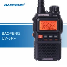 Baofeng UV-3R + Plus Talkie Walkie VHF/UHF Portable Talkie Walkie UV-3R TWO Way Radio avec Casque Émetteur-Récepteur De Poche Ham Radio