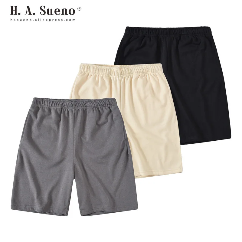 H. A. Sueno хип хоп Мужские Шорты повседневные мужские s шорты свободного кроя подходят танцевальные шорты Спортивная одежда для мужчин Прямая /5