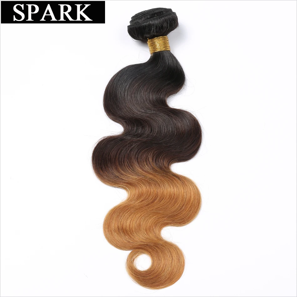 Spark Ombre Brazilian Body Wave font b Hair b font 1PC T1B 4 27 3 Tone