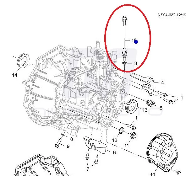 New Back up Reverse Light Switch for Chevrolet Sail 2010-2014 9068034 Manual Transmission 6
