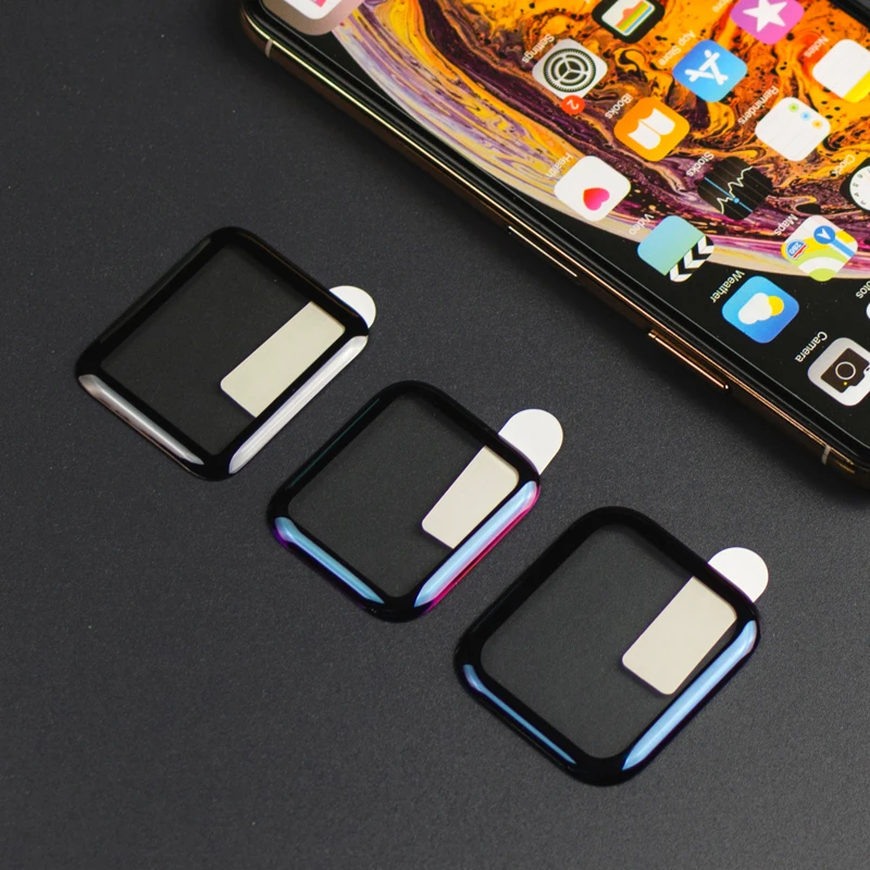 Для aррle Watch iWatch серии 1/2/3/4/5 с уровнем твердости 9H 3D изогнутое полное покрытие