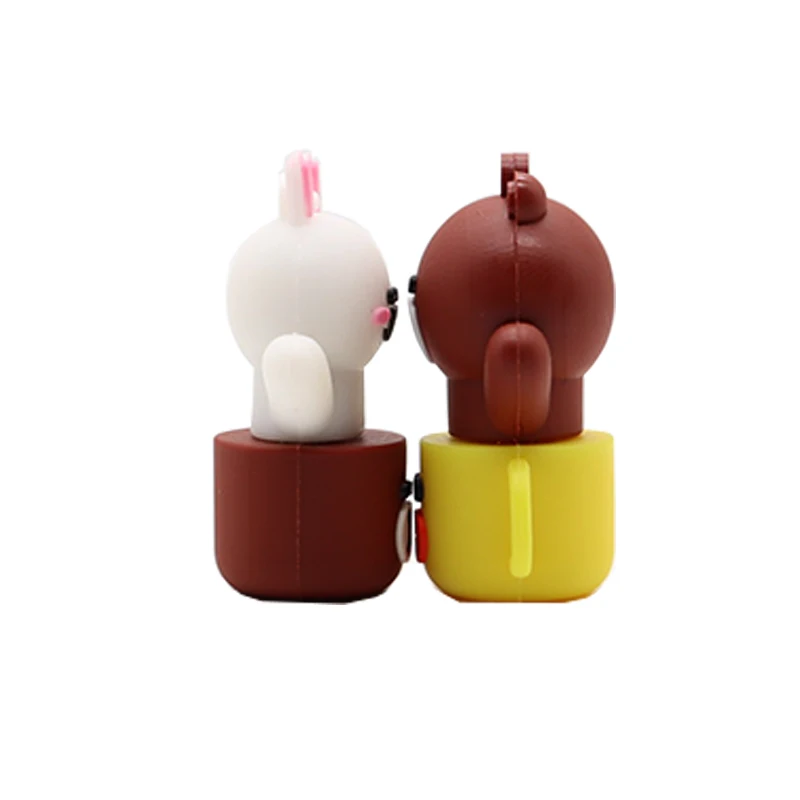 Pendrive cartoon Rabbit cup usb flash drive 4GB 8GB 16GB 32GB 64GB brown bear memory stick u disk creative gfit pen drive stick Pendrive cartoon Rabbit cup usb flash drive 4GB 8GB 16GB 32GB 64GB brown bear memory stick u disk creative gfit pen drive stick