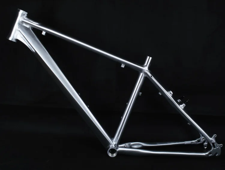 Polished Aluminum Bike Frame Fixed Gear Bicycle Frame 26 * 15 17 19