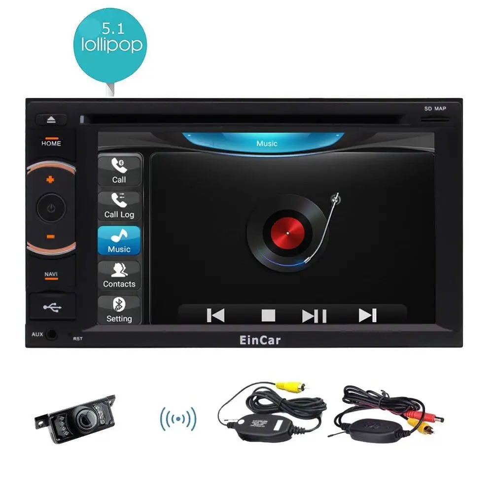 font b Wireless b font Rear Camera Android 5 1 Car pc Deck Auto Car
