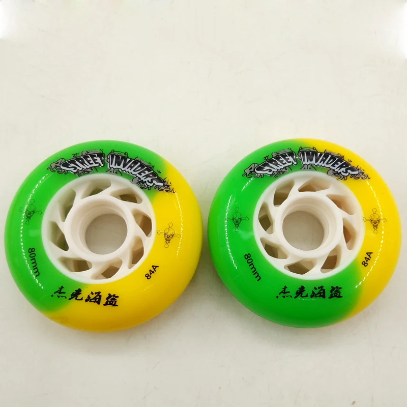 مضمنة سرعة التزلج الأحذية عجلات أطفال/بالغين استبدال عجلات 72 ملليمتر 76 ملليمتر 80 ملليمتر المهنية الرول الزلاجات عجلات