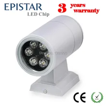 DHL Водонепроницаемый 6 Вт вверх и вниз наружного освещения настенный светильник светодиодный светильник Настенный Освещения внешней IP65 теплый белый RGB Шайба