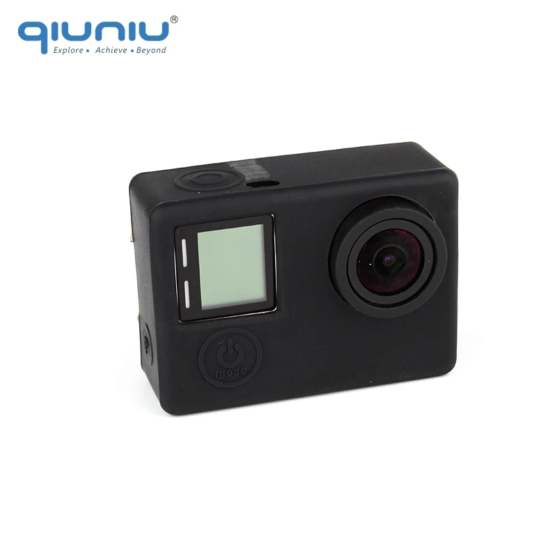 QIUNIU для GoPro Hero 4 силиконовый защитный чехол гелевый резиновый чехол для Go Pro Hero 4 аксессуары для камеры