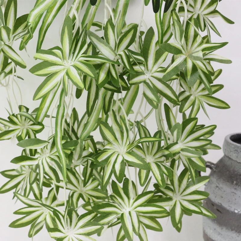 JAROWN моделирование хлорфитум трава искусственный завод поддельные цветы растение для украшения стен домашний офис висячая ротанговая корзина Декор