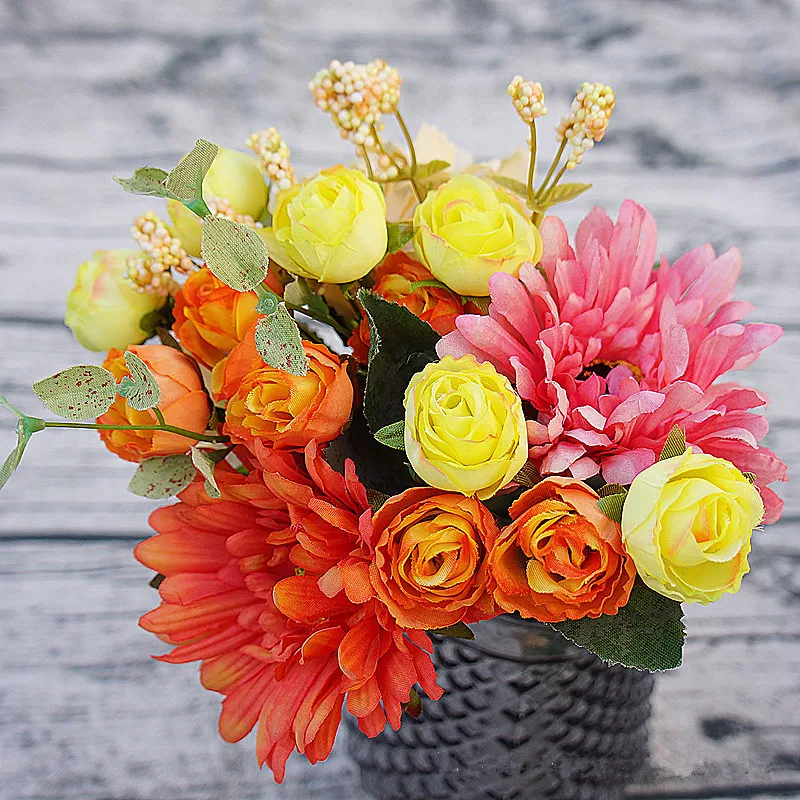 Искусственные розы в японском стиле, Букет пионов, шелковые цветы, букет невесты, Цветочные Свадебные, домашние, вечерние, сделай сам