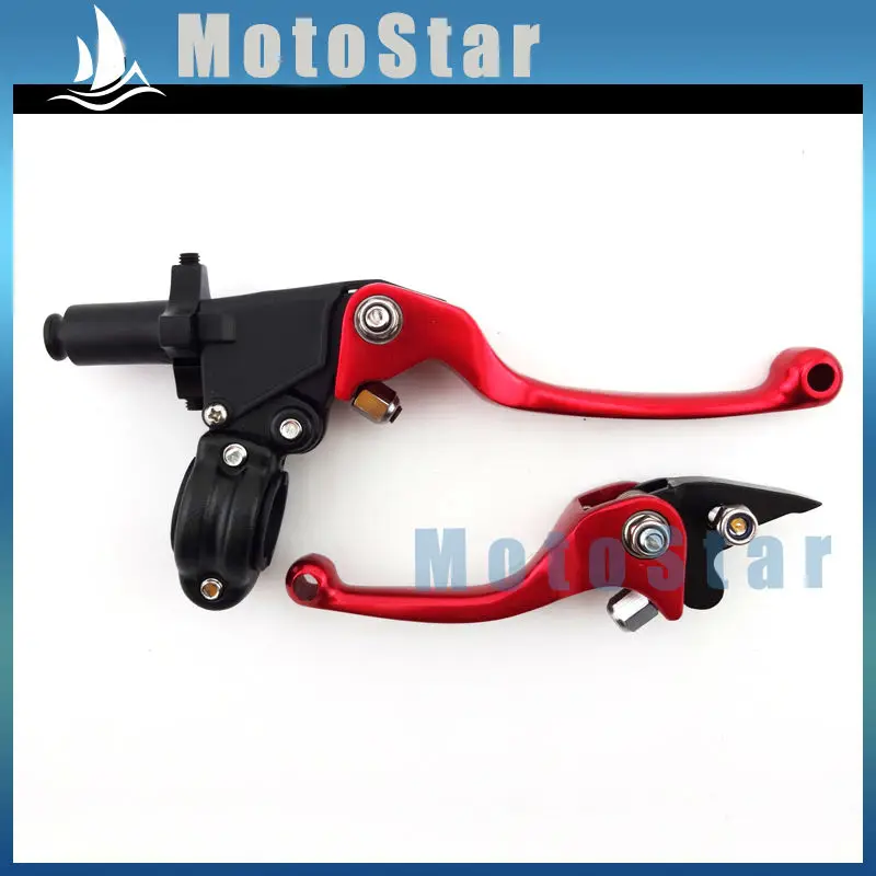 Racing Foldable Clutch Brake Levers Handle For Chinese 50cc-190cc Pit Dirt Bike 