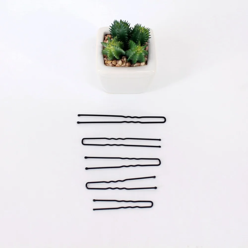 

40pcs Basic Modeling Tool Hair Clips Black Painted Wire Clip U Hairpins Securing Clip Special Hairdressing Tools Accessories