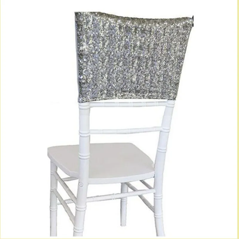 

Marious Brand New Arrival Sequin Wedding Chair Cover Hood Elastic Chair Hood For Banquet/Event Hot Selling