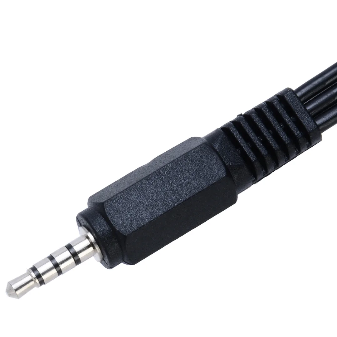 Onsale 1pc 3.5mm Mini Aux Male Stereo to 3 RCA Female Audio Video AV Adapter Cable Cord 28cm Mayitr