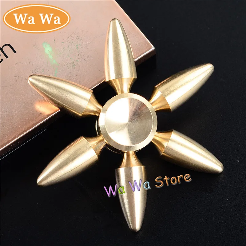 Hot Selling EDC Toys Triangular Hand Spinner Copper Metal Professional Fidget Spinner Autism and ADHD Hand