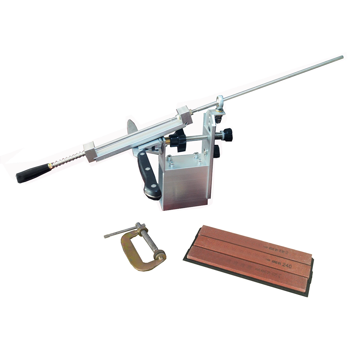 Koop Pro Aluminium Staal Professionele Messenslijper Tool Slijpen Machine Keuken Accessoires Slijpen Apparaat Bar Diamant