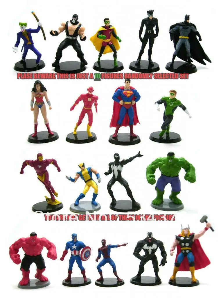 Buy Random Select Lot of 10 DC Marvel Miniature