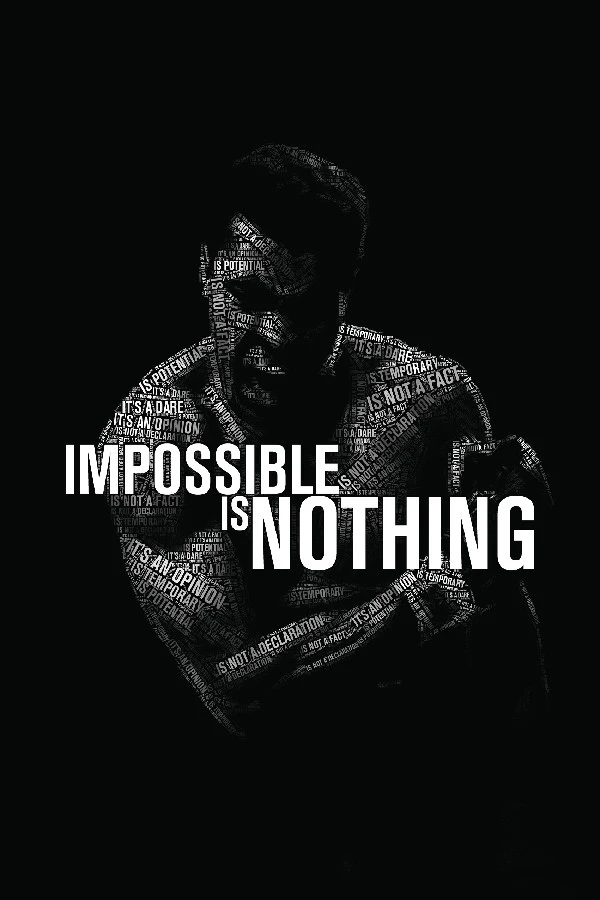 Impossible Is Nothing.muhammad Ali Inspirational Quotes Poster Silk Fabric Print 12x18.20x30
