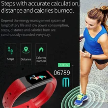 Активного отдыха умный Браслет крови Давление монитор Bluetooth 4,0 Водонепроницаемый Фитнес трекер smartband для IOS телефонов Android