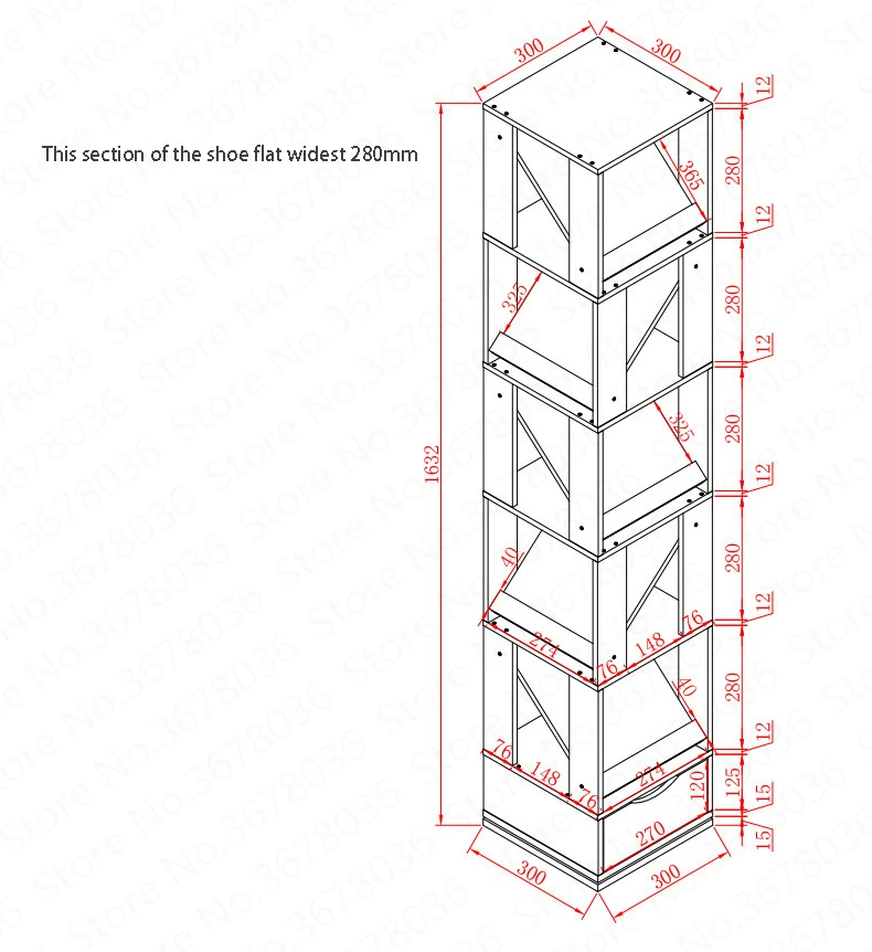 LK605 Многофункциональный 360 градусов вращающийся стеллаж для хранения креативный 4/6 слоев Деревянный шкафчик для обуви компактный стеллаж для обуви