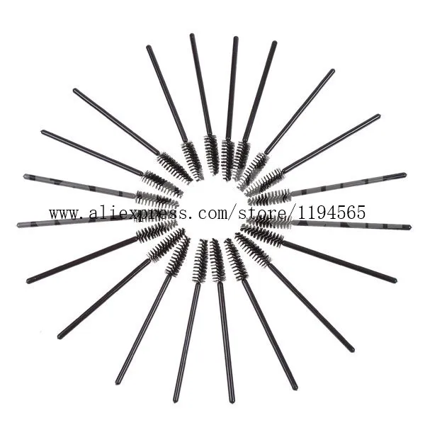 Новое поступление 100 шт. один- один-офф одноразовые ресниц кисть тушь аппликактору жезл макияж кисти глаза макияжа, инструменты для укладки