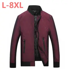 Большой размер зимняя куртка 7XL красная Свободная куртка мужская куртка толстое пальто большой размер куртка 7XL 8XL 9XL 10XL одежда с хлопковой