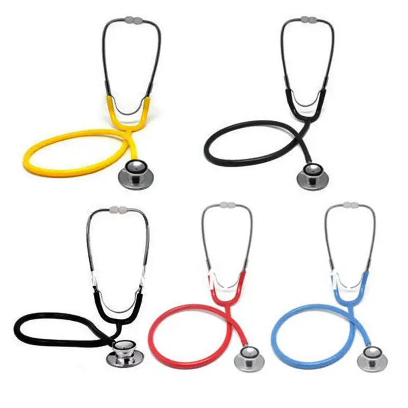 

Portable Dual Head EMT Clinical Stethoscope Medical Auscultation Device Estetoscopio Littmann Fonendoscopio Random Color