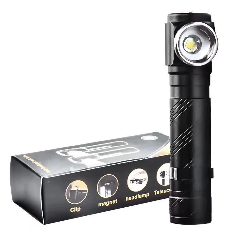 AIMIHUO Powerful T6 LED Flashlight Telescopic Zoom Pen Flashlight LED Camping Waterproof USB Rechargeable Torch Lamp With Magnet (5)
