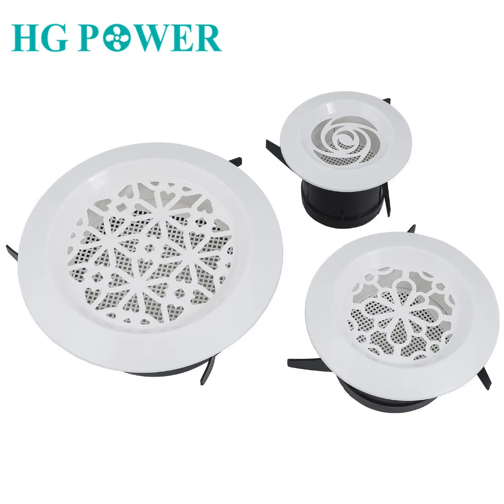 

Plastic Air Vent Extract Valve Grille Round Ventilation Grill Diffuser Ducting Ventilation Cover for Bathroom Kitchen Toilet new