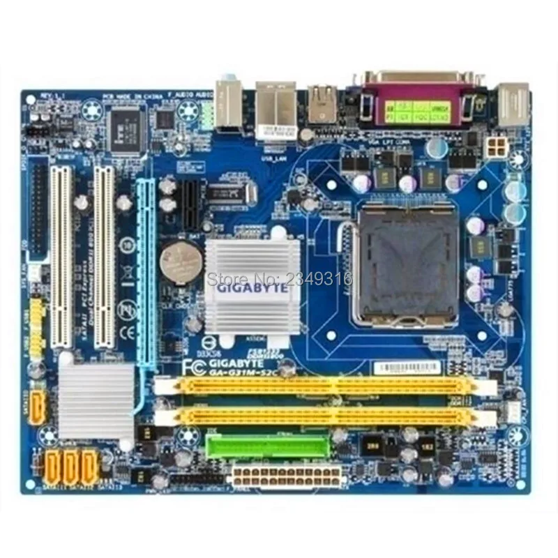 

Free shipping 100%original motherboard for Gigabyte GA-G31M-S2C G31M-S2C G31 DDR2 LGA 775 Motherboard