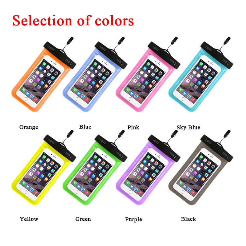 

Touch Waterproof Mobile Phone Bags Case For Xiaomi For Huawei Coque Pouch Swim Phone Case Diving Storage Bag Pouch Dry Covers
