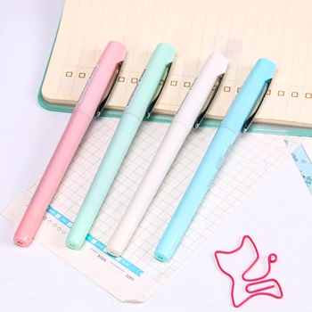 

1PC Black Ink Gel Pen 0.5mm Direct Liquid Type Gel Pen School Office Writing High Quality Stationery Essential Supplies
