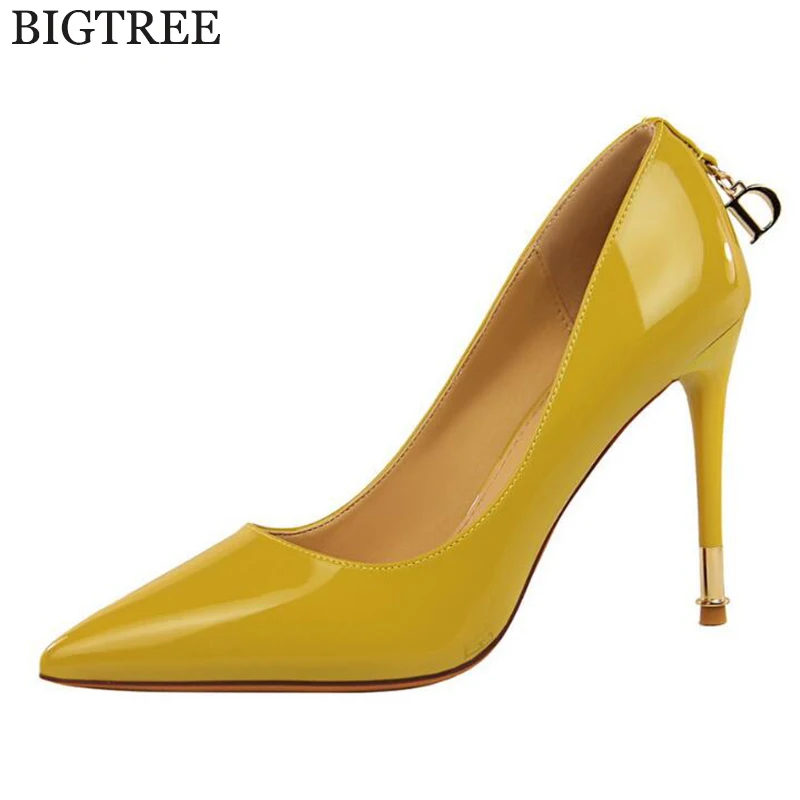 

2018 new Pumps spring autumn nude color pointed women's shoes are sexy Wedding high heels Fine with zapatos mujer tacon k684